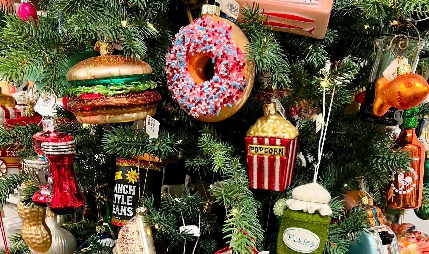 food ornaments set